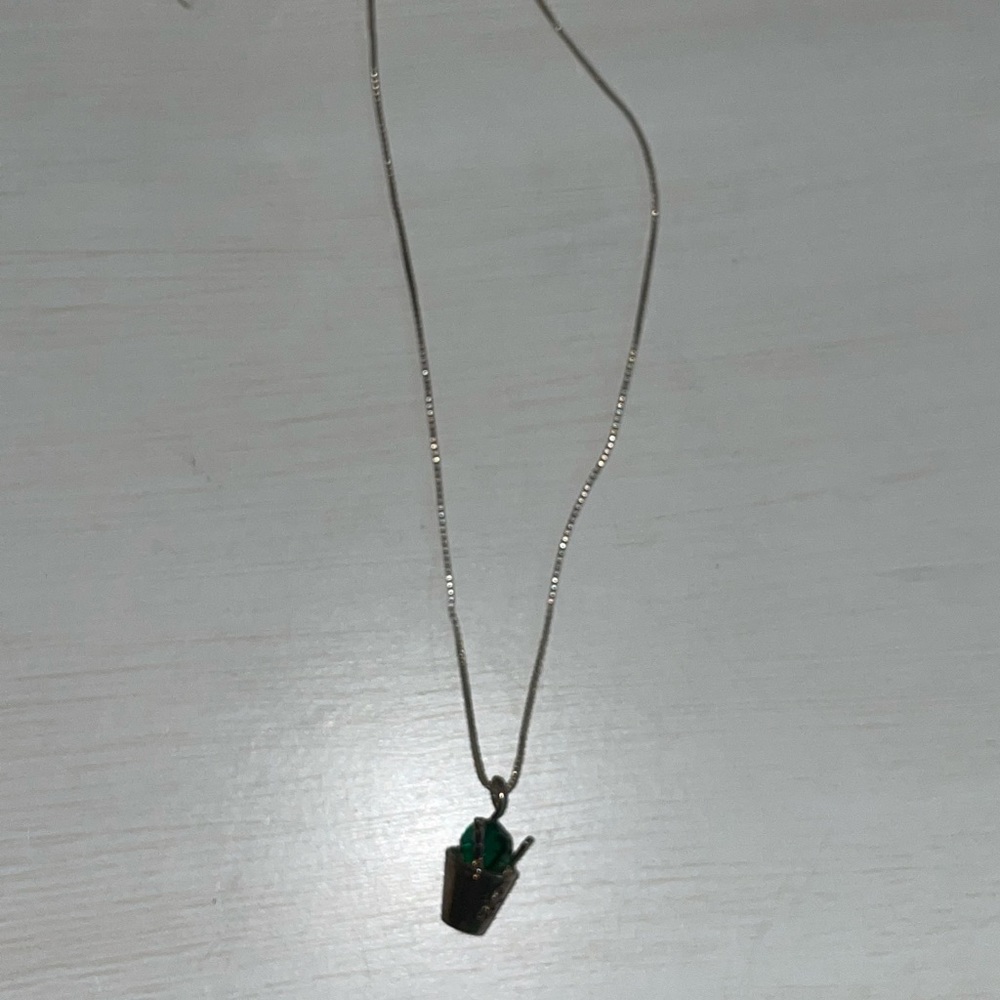 Silver Necklace with New Orleans Snoball